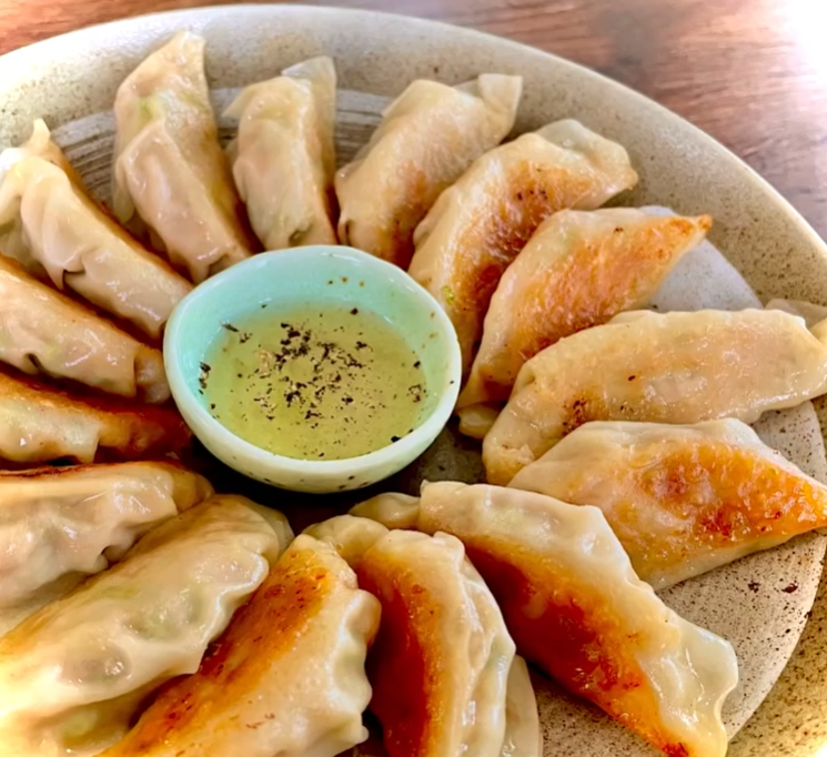 青唐辛子味噌餃子