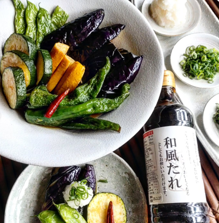 夏野菜の簡単揚げびたし