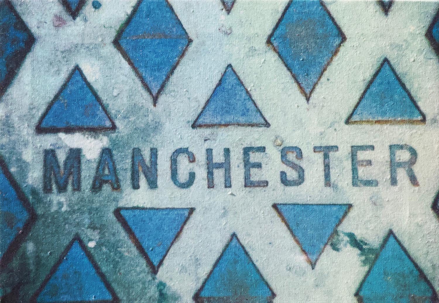 Manchester Small Canvas Print Sarah Mitch Urban Photography Montage