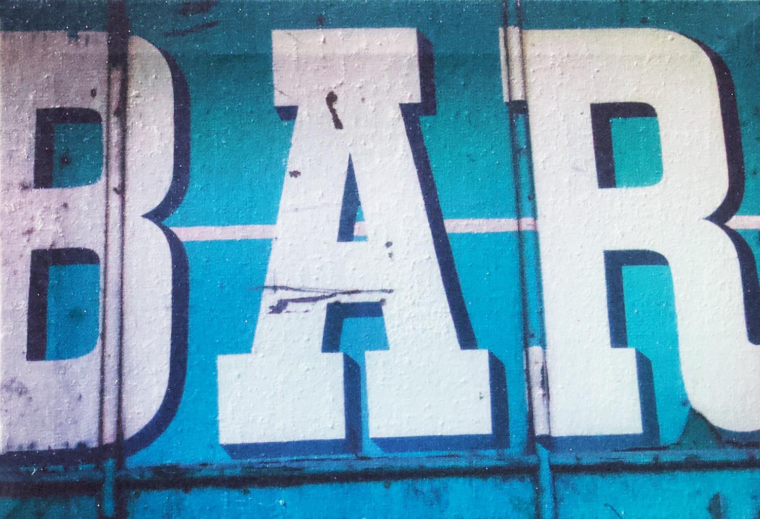 Bar Pub Sign Canvas Print Sarah Mitch Urban Photography Montage Canvases