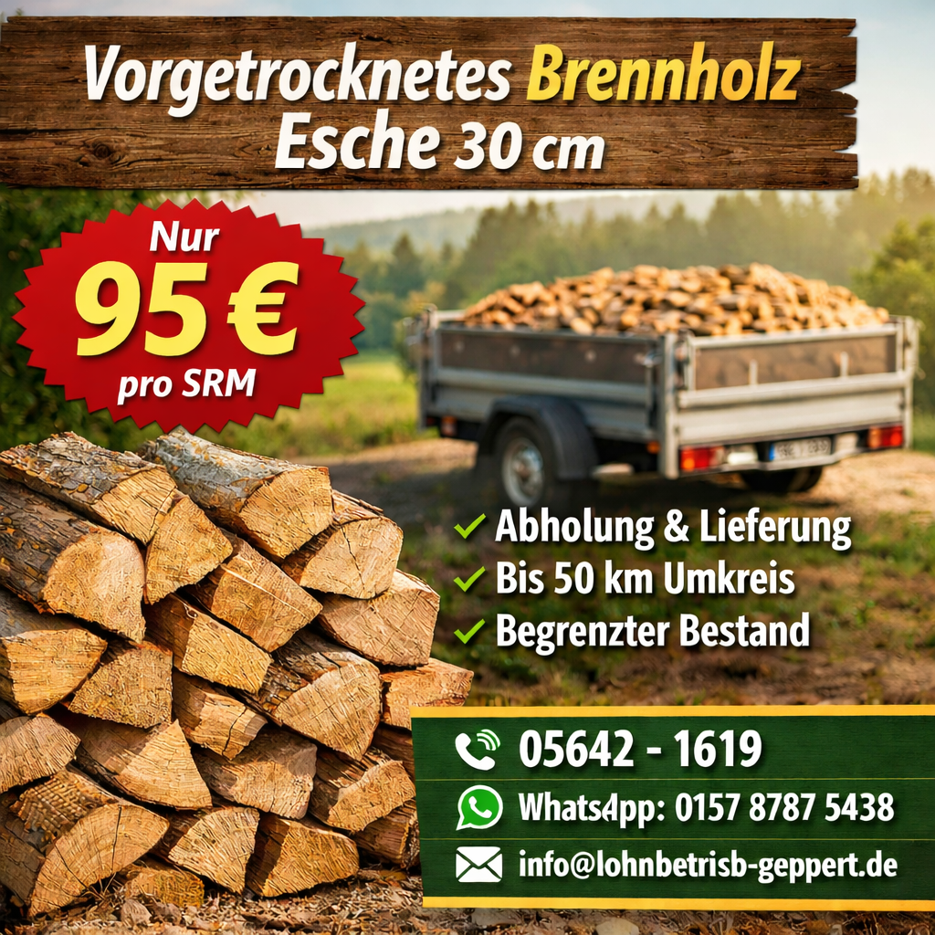 Brennholz direkt vom Forstbetrieb – regional, hochwertig & nachhaltig 🔥