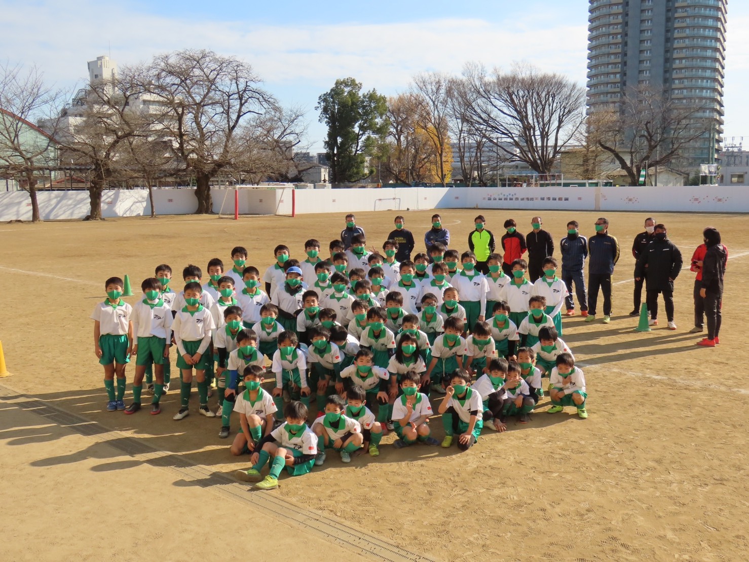 2020年12月27日の親子サッカーで蹴り納め
