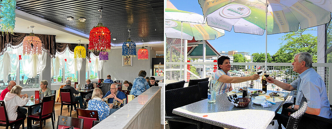 Restaurant und Dachterrasse, Chinarestaurant Yan
