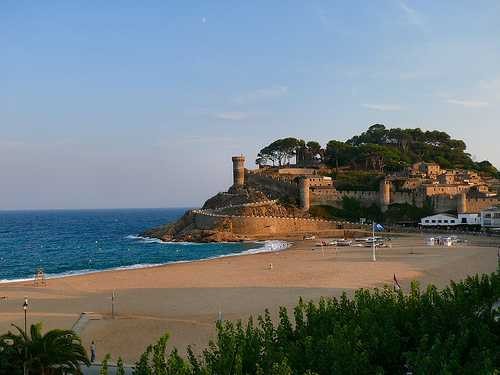 O castelo de Tossa de Mar