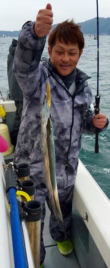 初太刀魚！ジグでダブル！！（笑）