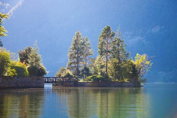 Hallstatt lake with drinking water quality