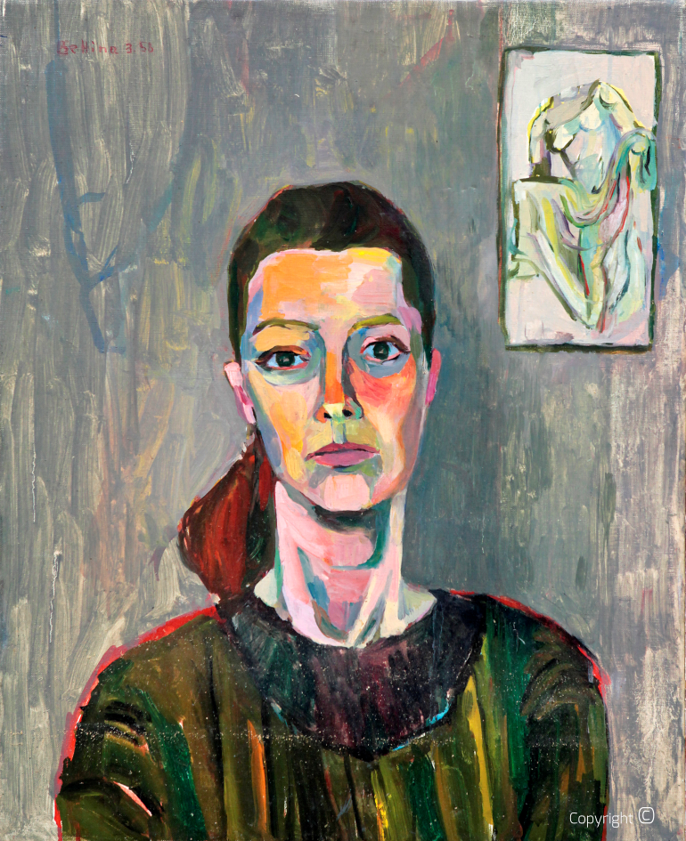 Portrait of an art student in Copenhagen, 1958