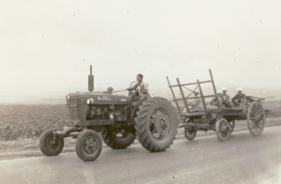 Tracteur à Guelma, vers 1963