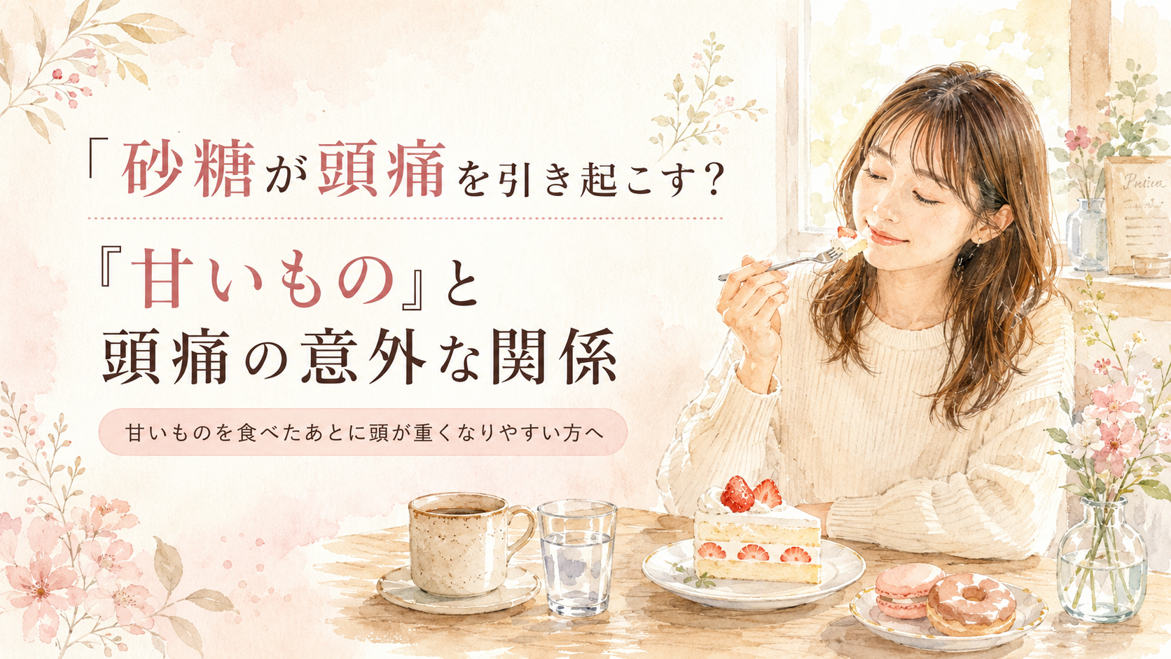 砂糖が頭痛を引き起こす？「甘いもの」と頭痛の意外な関係