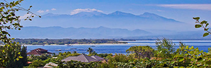 Panorama de Lombok from Gili Trawangan