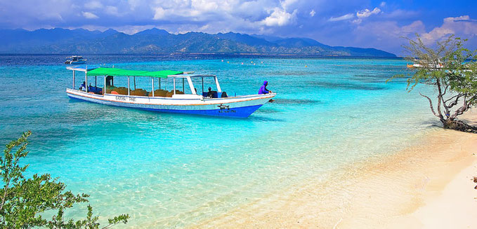 Gili Trawangan, the most developed Island of the Three.