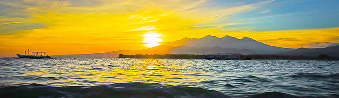 Mount Rinjani in Lombok in the morning