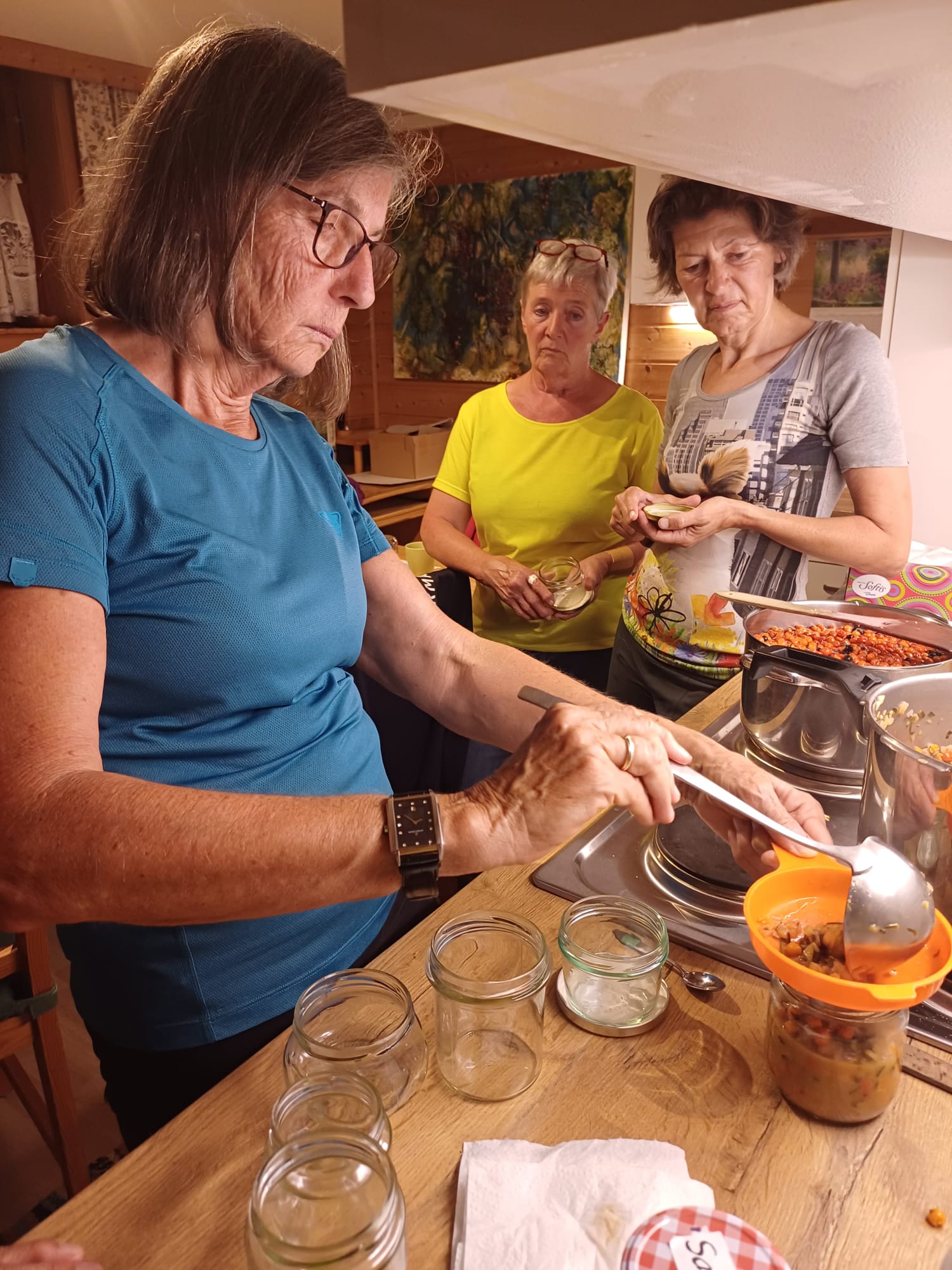 und rühren konzentriert