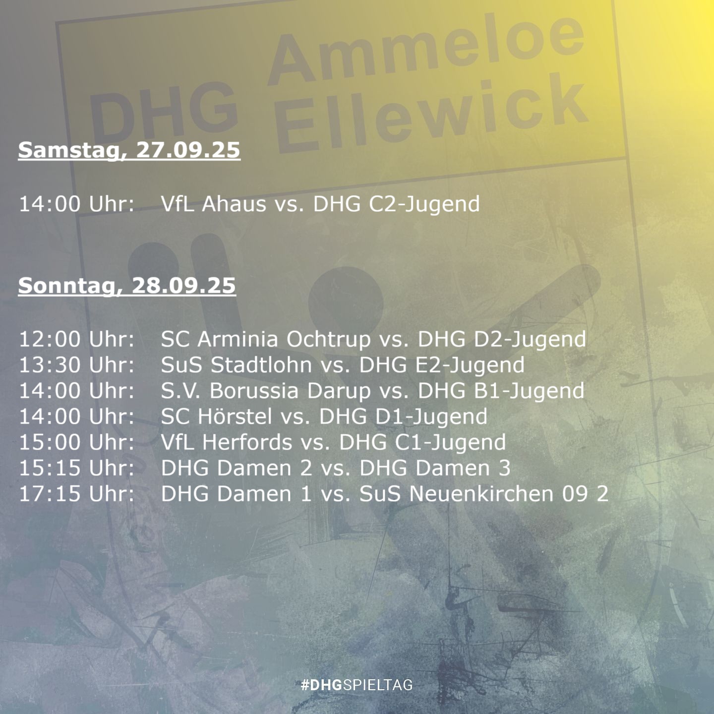 #DHGSPIELTAG
