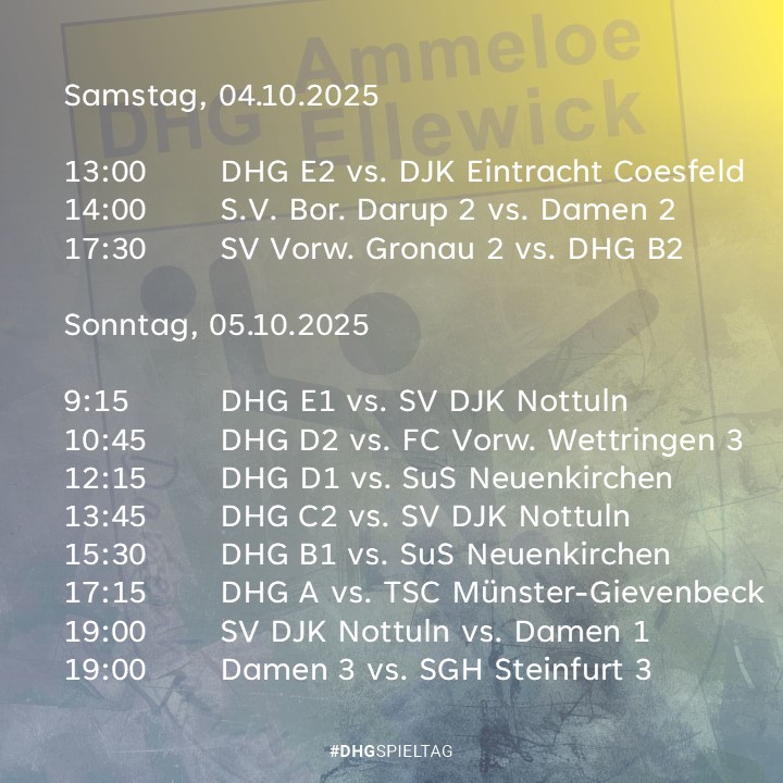 #DHGSPIELTAG
