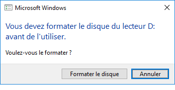récupérer clé usb non reconnue