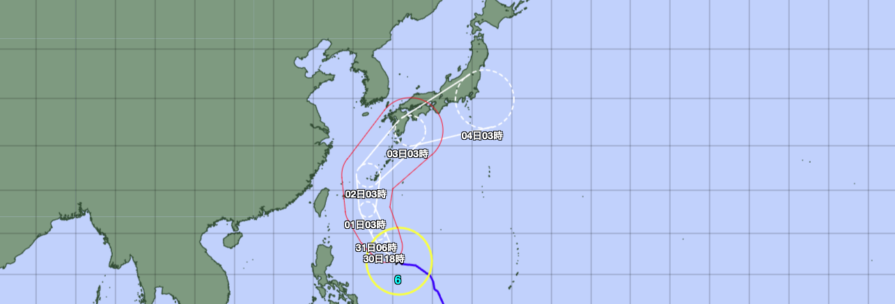 営業情報（台風6号関連）
