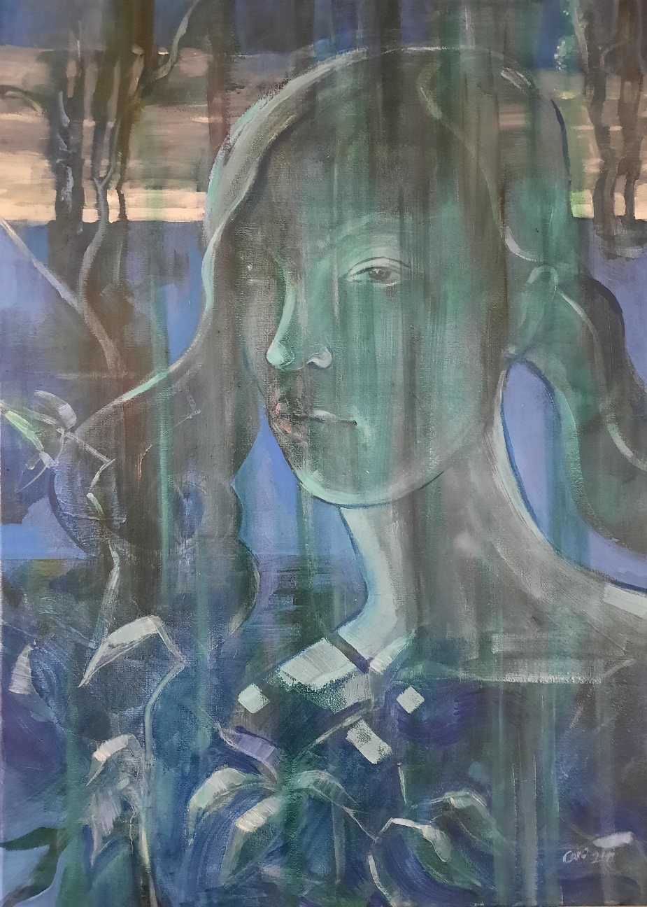 "Wild Wein" 70x50 (Öl/Mischtechnik/Leinwand) 2024