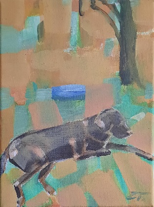 "Emma" (Miniatur, Acryl/Leinwand) 2016