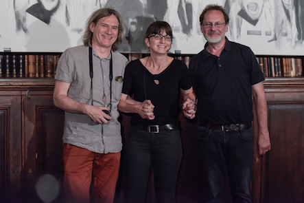 Michael Hedwig, Karin Peschka und Rudolf Jungwirth, 09.06.2016, Akademie der bildenden Künste Wien, Universitätsbibliothek, Foto: Joanna Pianka