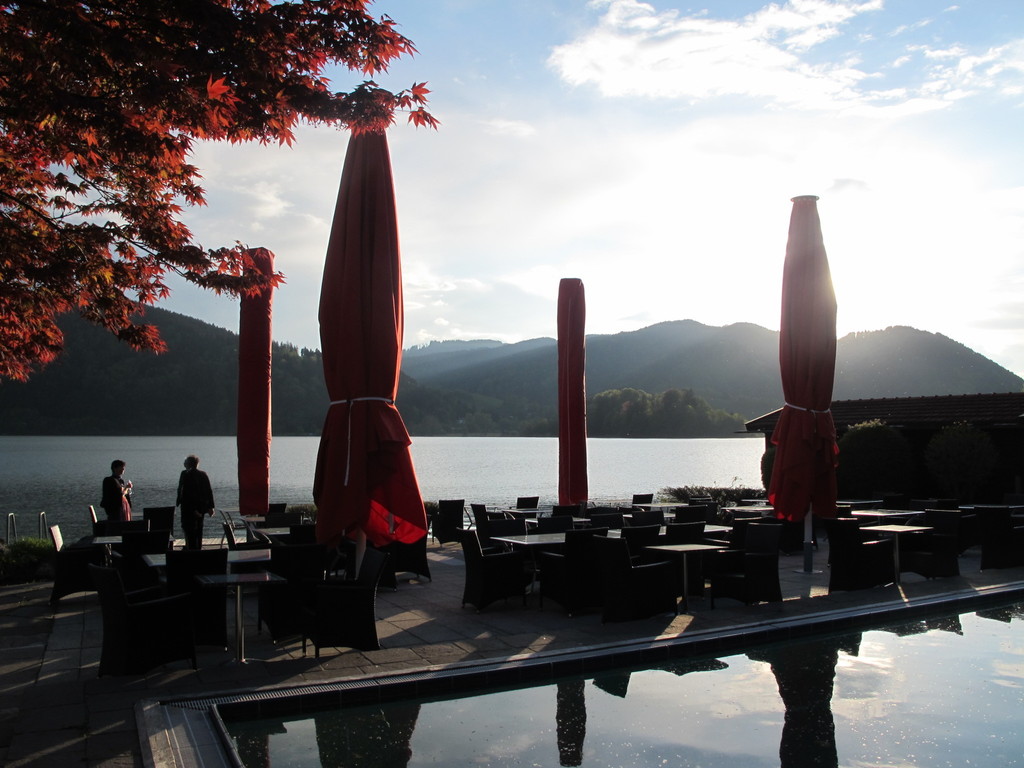 Zauberhafte Abendstimmung beim "Schlierseer Hof"