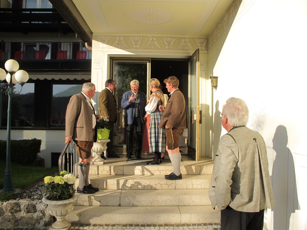 ... trefffen sich auf der Treppe zur See-Terrasse