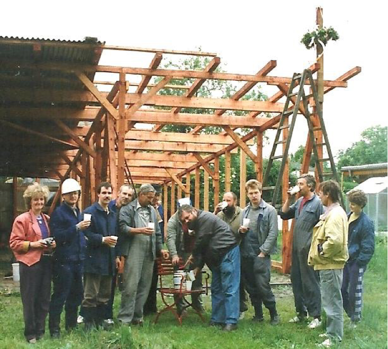 Richtfest im Juli 1991 : Für den letzten Bauabschnitt