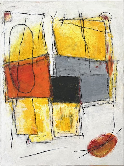 ohne Titel:  80x60x2cm  // Acryl auf Leinwand, 2025