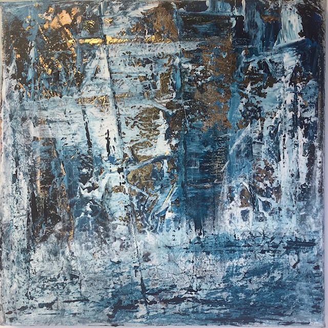 WINTERSTORM:   20x20x2cm   // Acryl auf Leinwand // 2024 - VERKAUFT