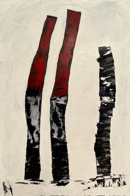 FRAGMENT PRESENCE I: 120x80x2 // Acryl auf Leinwand, 2025