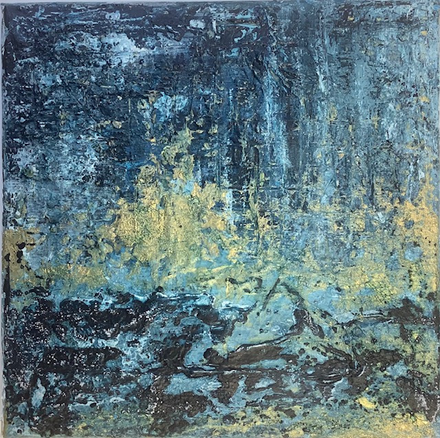 WINTER BREATH:  20x20x2cm   // Acryl auf Leinwand // 2024 