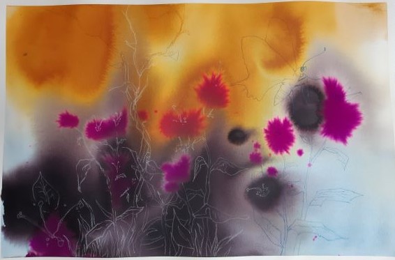 Blumenwiese - 38x57 cm
