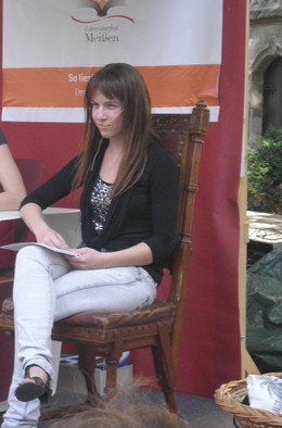 Pamela Gelfert auf dem Literaturfest Meißen