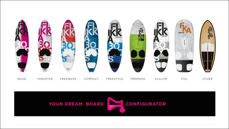 Flikka Dream Board Konfigurator