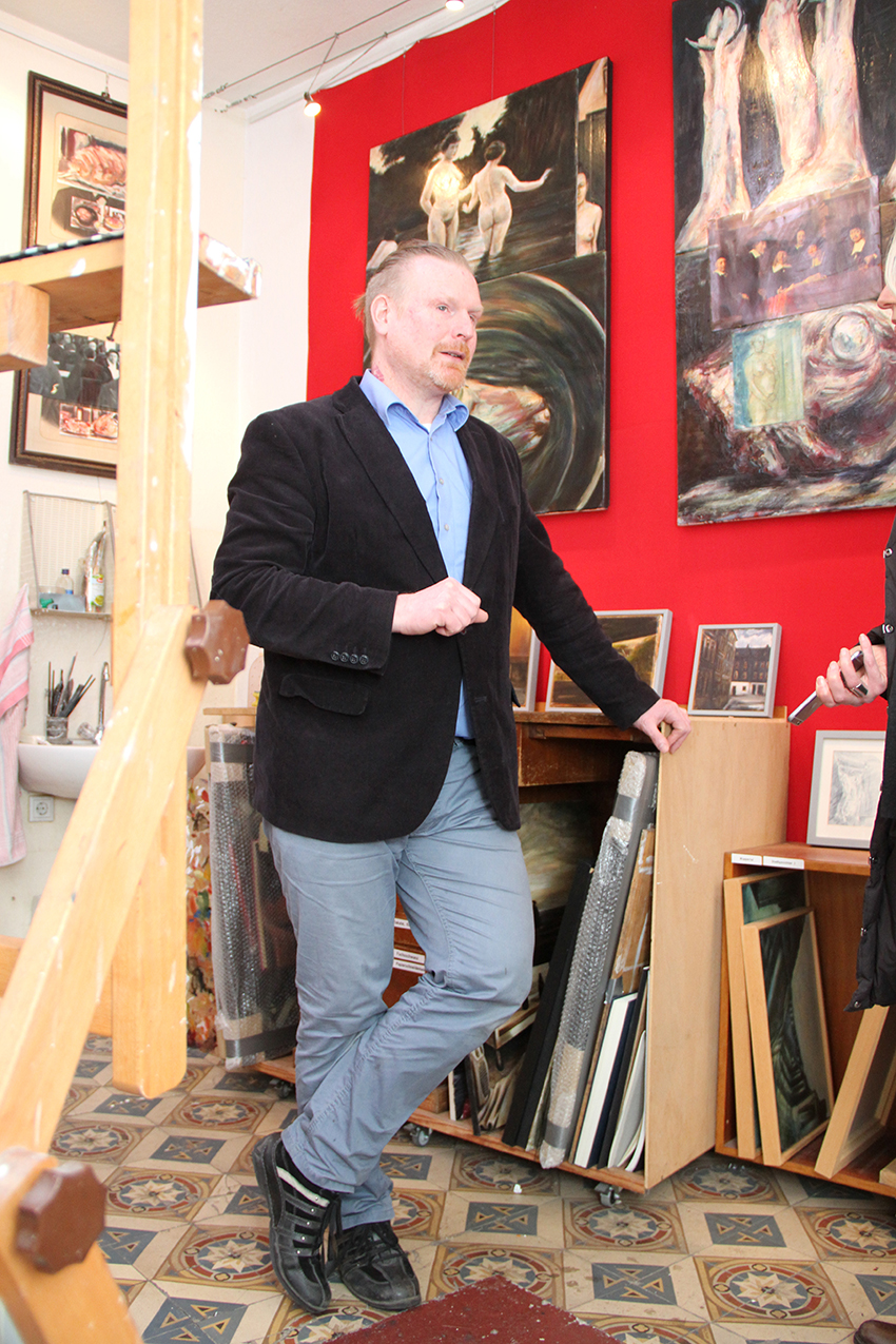 André Kern in seinem  Laden-Atelier
