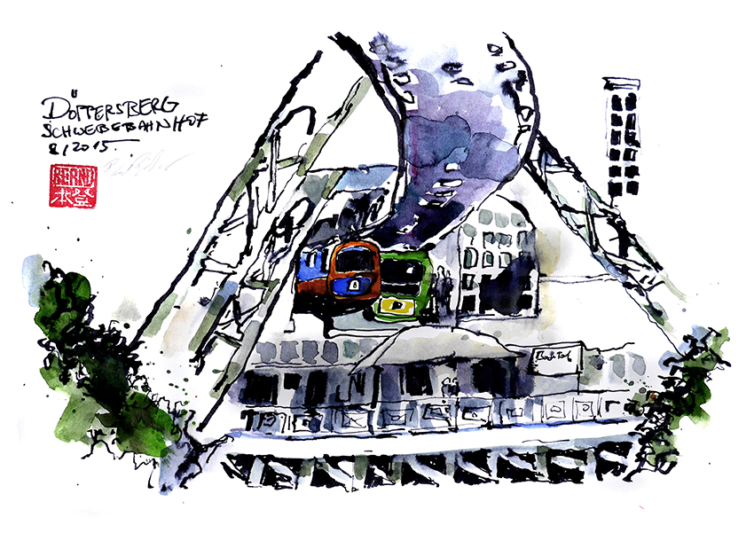 Wuppertal, Aquarell