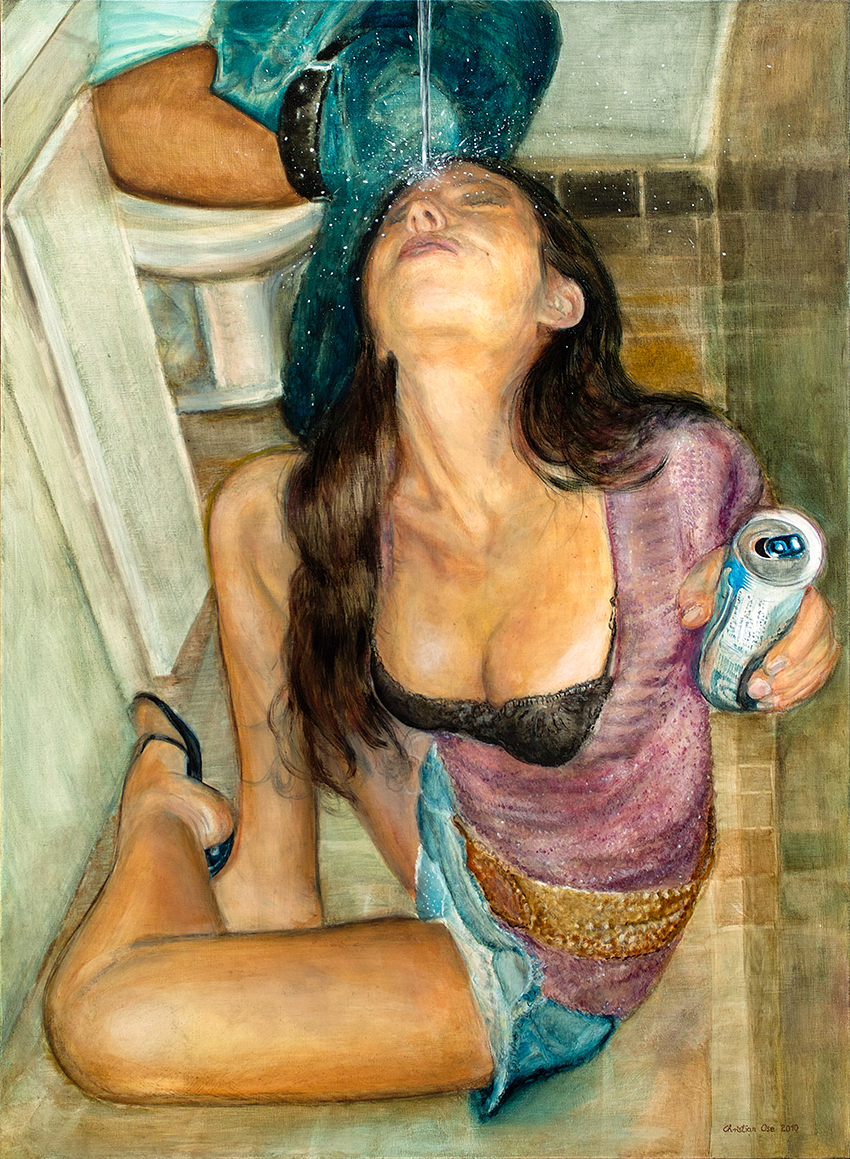 'Energy Drink',  Öl-Lacklasuren 115 x 150 cm