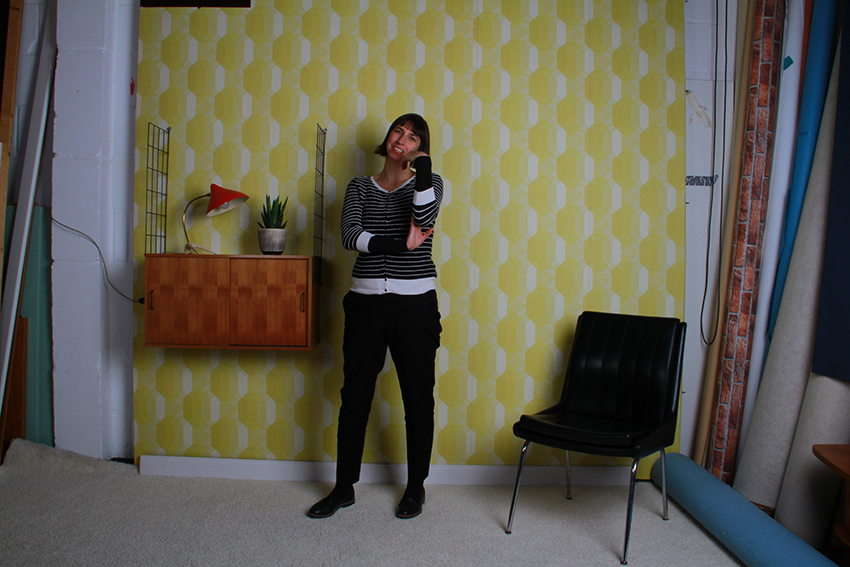 Patricia Eichert im Set