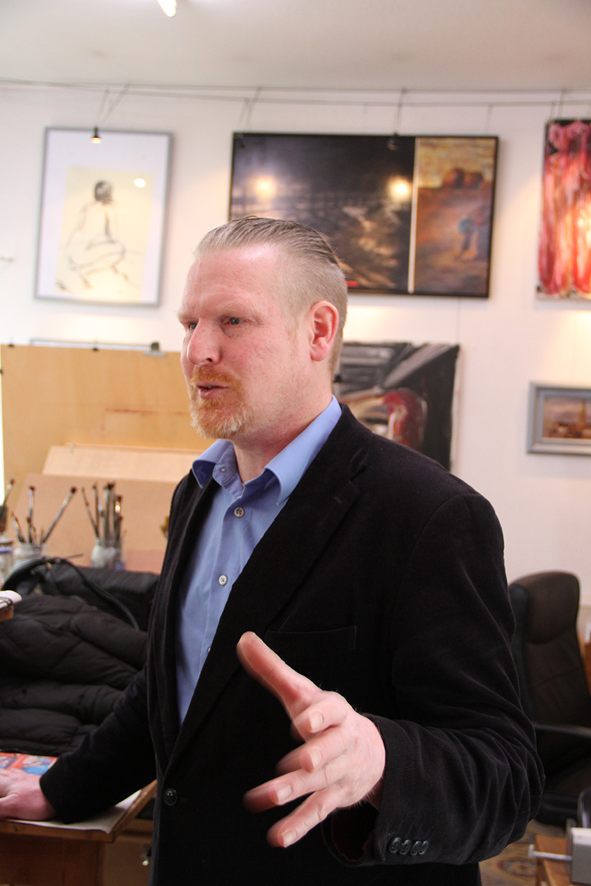 André Kern in seinem  Laden-Atelier
