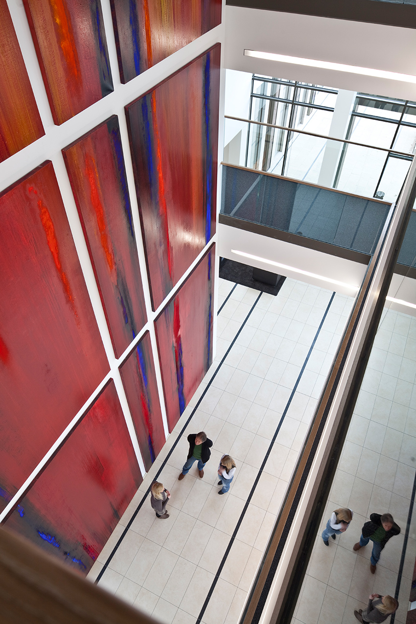  'Life Streams/Lebensstroeme', Foyer Volkswohlbund, Dortmund,  10 x 6 m, 2010/2011 (Archivbild)