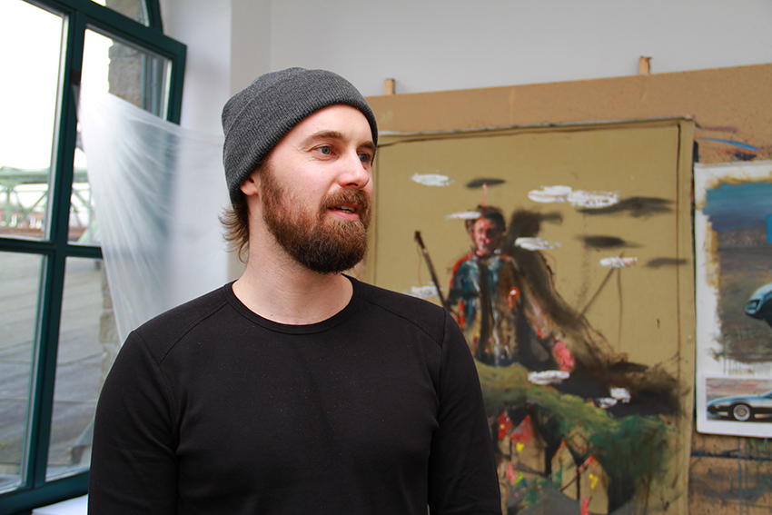 Tim Leimbach in seinem Atelier