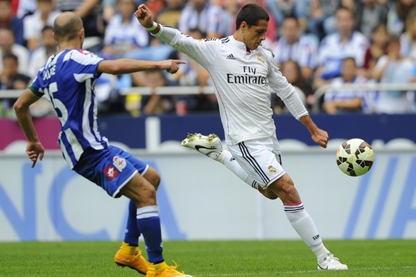 Así la prendió Hernández para anotar su primer gol merengue. (Foto: AFP)