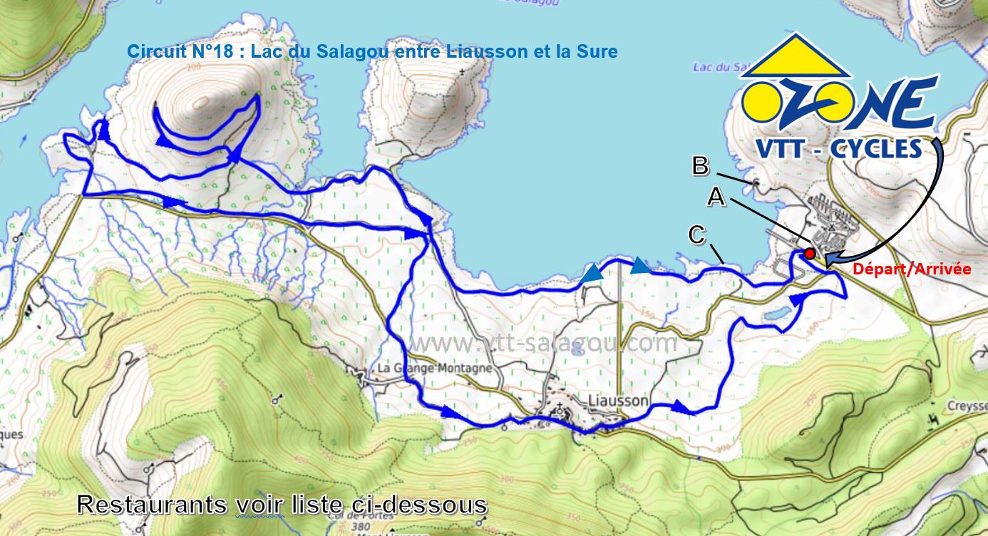 Tour du salagou en velo sale