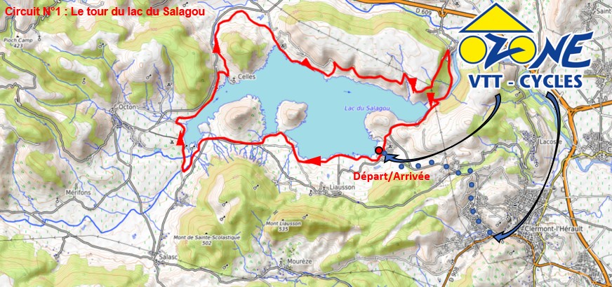 site vtt ffc du lac du salagou Ozone VTT Cycles Vente R paration