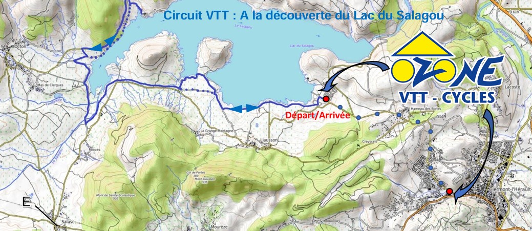 Parcours vtt salagou sales