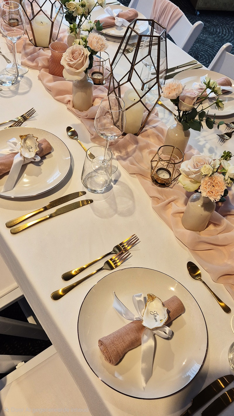 Blog #101. Gepersonaliseerde oesters: luxe tafelschikking voor een onvergetelijk bruiloftsdiner