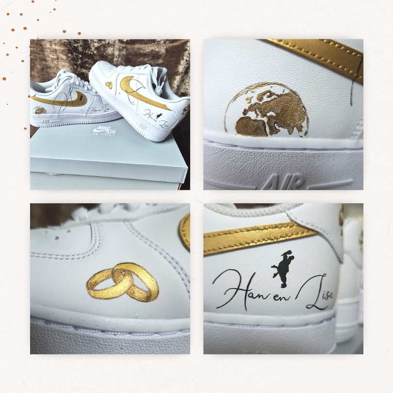 Blog #99. Gepersonaliseerde sneakers voor bruid en bruidegom - AIM your WEDDING