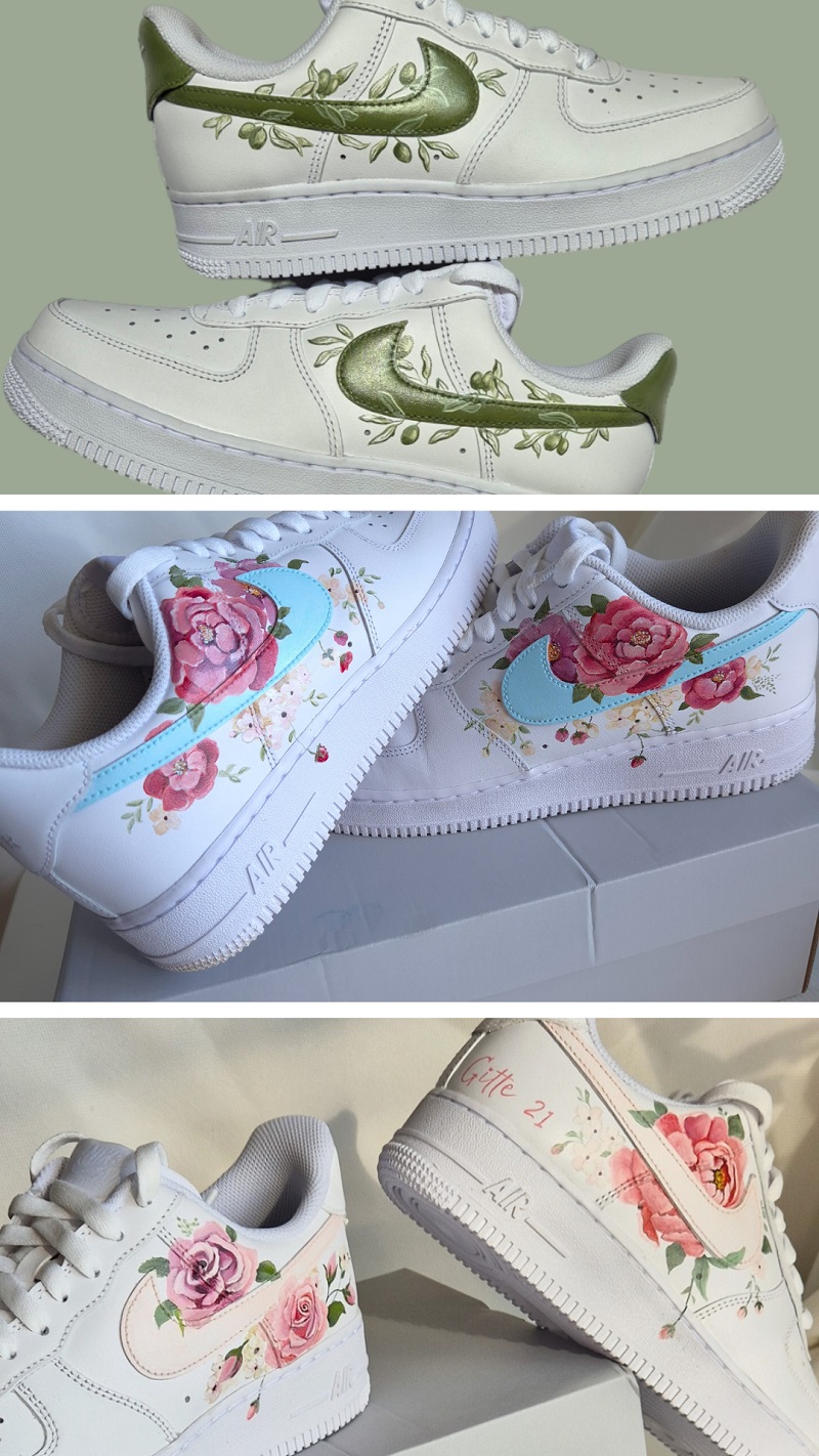 Blog #80. Custom Nike Air Force 1 met vele mogelijkheden voor bruiden en bruidegommen