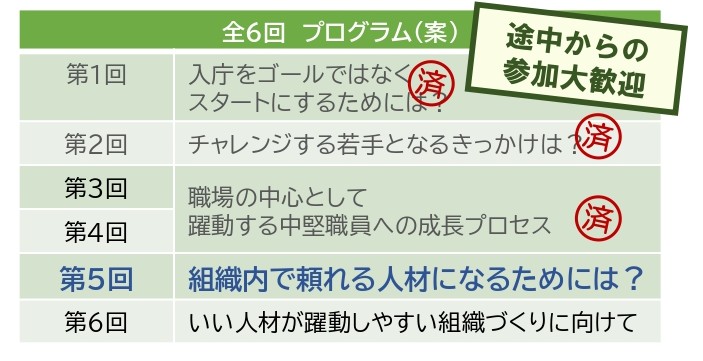 【参加者募集】公務員経験学習研究会　第５回