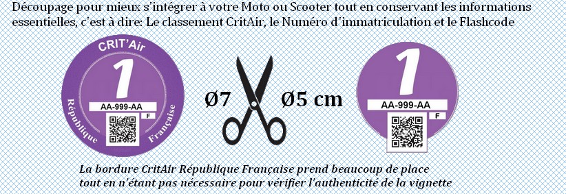 Support Vignette Assurance Critair - Porte Vignette Assurance Moto, Support  Vignette CritAir, Support Vignette Assurance Fabriqué en France